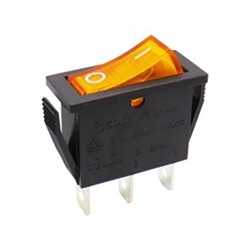 ΔΙΑΚΟΠΤΗΣ ROCKER ΜΕΣΑΙΟΣ 3P ΜΕ ΛΥΧΝΙΑ ON-OFF 16A/250V ΚΙΤΡΙΝΟΣ RK1-11 1X1N B/Y "0-" SOKEN