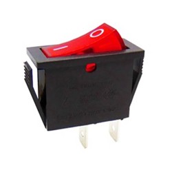 ΔΙΑΚΟΠΤΗΣ ROCKER ΜΕΣΑΙΟΣ 2P ON-OFF 16A/250V ΚΟΚΚΙΝΟΣ RK1-11 1X1 B/R''0-'' SOKEN