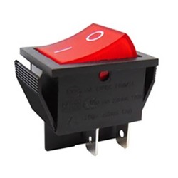 ΔΙΑΚΟΠΤΗΣ ROCKER ΜΕΓΑΛΟΣ 4P ΟΝ-OFF 16A/250V ΚΟΚΚΙΝΟΣ RK1-01 2X1 B/R "0-" SOKEN