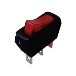 ΔΙΑΚΟΠΤΗΣ ROCKER ΜΕΣΑΙΟΣ 3P ΜΕ ΛΥΧΝΙΑ ON-OFF 10A/250V ΚΟΚΚΙΝΟΣ R13-222B-01 SCI