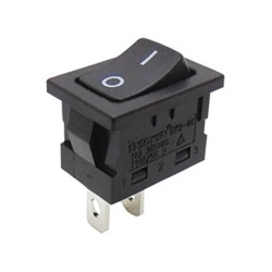 ΔΙΑΚΟΠΤΗΣ ROCKER MINI 2P ON-OFF 16A/250V ΜΑΥΡΟΣ RK2-46 1X1 B/B''0-'' SOKEN