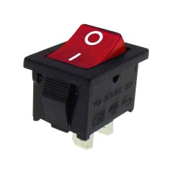 ΔΙΑΚΟΠΤΗΣ ROCKER MINI 2P Χ/Λ ON-OFF 10A/250V ΚΟΚΚΙΝΟΣ MR1110 HNO