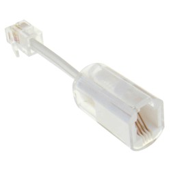 ADAPTOR ΤΗΛΕΦΩΝΙΚΟ 4P4C ΑΡΣΕΝΙΚΟ ΣΕ 4P4C ΘΗΛΥΚΟ (ΣΤΡΙΦΤΑΡΙ) ΜΕ ΚΑΛΩΔΙΟ 7cm LANCOM
