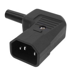 AC CONNECTOR ΑΡΣΕΝΙΚΟ ΚΑΛΩΔΙΟΥ 3P 10A/250V ΓΩΝΙΑΚΟ AC-7007B ULTIMAX