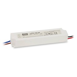 ΤΡΟΦΟΔΟΤΙΚΟ LED 18W/12VDC/1.5A IP67 LPH-18-12 MEAN WELL