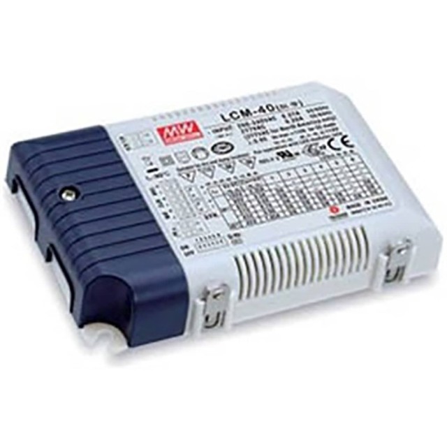 ΤΡΟΦΟΔΟΤΙΚΟ LED 40W/350-1050mA PFC IP20 DIMMABLE LCM-40 MEAN WELL