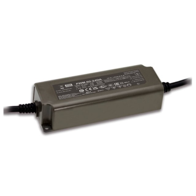ΤΡΟΦΟΔΟΤΙΚΟ LED 60W/12VDC/5A IP67 DALI-2 PWM-60-12DA2 MEAN WELL