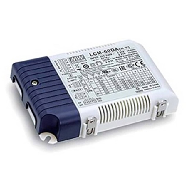 ΤΡΟΦΟΔΟΤΙΚΟ LED 60W/500-1400mA PFC IP20 DALI PUSH BUTTON LCM-60DA MEAN WELL