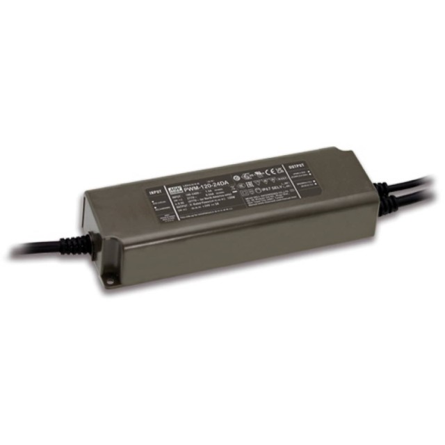 ΤΡΟΦΟΔΟΤΙΚΟ LED 120W/24VDC/5A PFC IP67 KNX PWM-120-24KN MEAN WELL