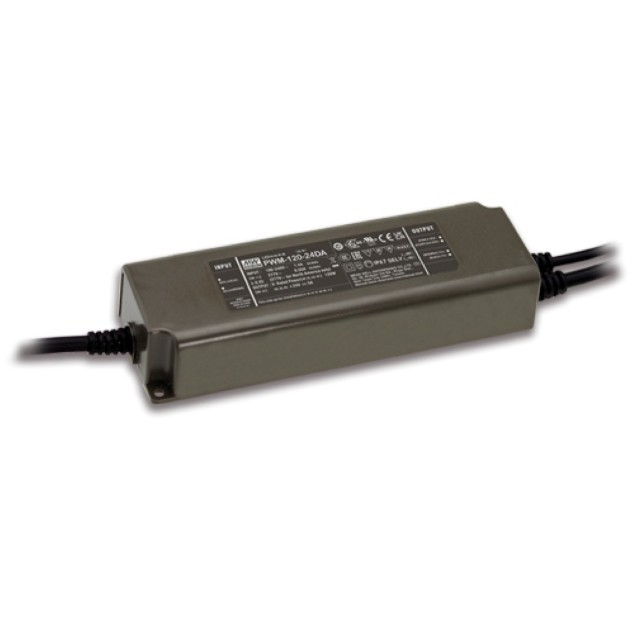 ΤΡΟΦΟΔΟΤΙΚΟ LED 120W/24V/5A IP67 BLUETOOTH DIMMABLE PWM-120-24BLE MEAN WELL