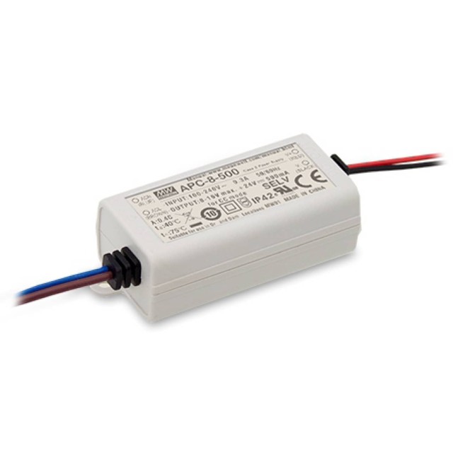 ΤΡΟΦΟΔΟΤΙΚΟ LED 8.05W/11-23V/350mA IP42 APC-8-350 MEAN WELL