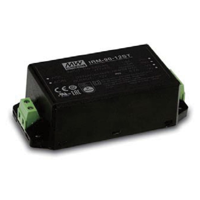 ΤΡΟΦΟΔΟΤΙΚΟ 90W/24VDC/3.75A ΜΕ ΚΛΕΜΑ IRM-90-24ST MEAN WELL