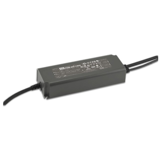 ΤΡΟΦΟΔΟΤΙΚΟ LED 180W/12VDC/15A PFC IP67 KNX PWM-200-12KN MEAN WELL