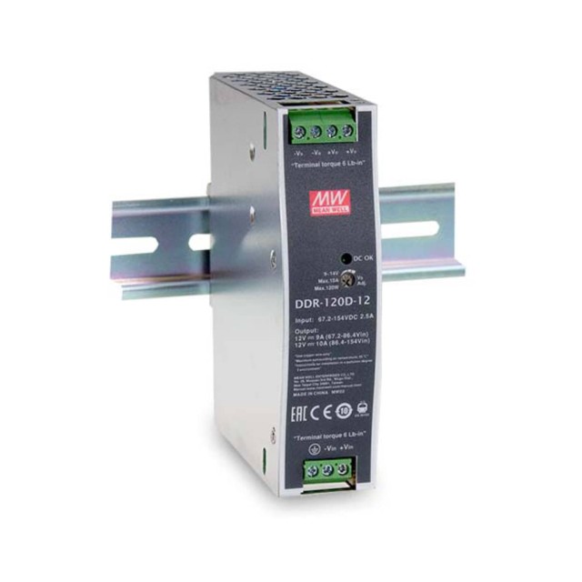 CONVERTER DC/DC ΡΑΓΑΣ 120W/33.6-67.2V/24V/5A DDR-120C-24 MEAN WELL