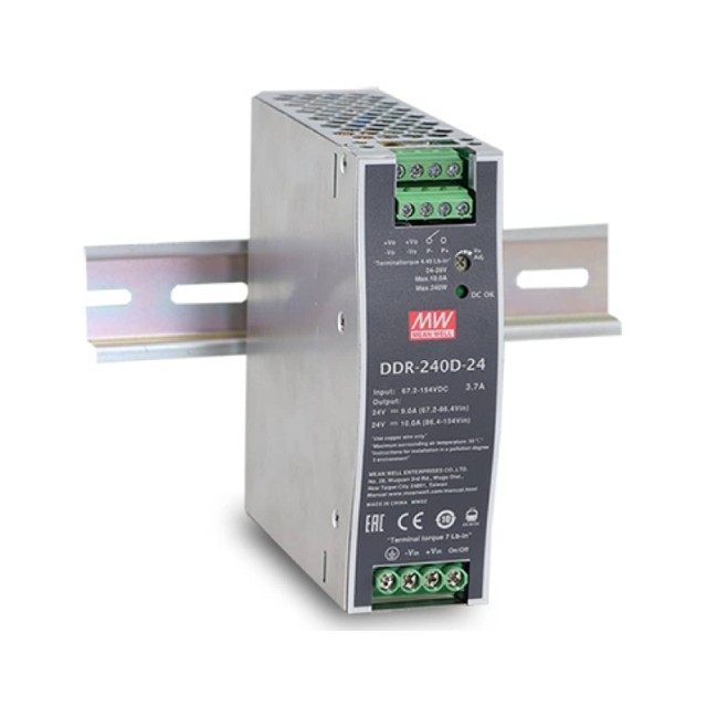 CONVERTER DC/DC ΡΑΓΑΣ 240W/16.8-33.6V/48V/5A DDR-240B-48 MEAN WELL