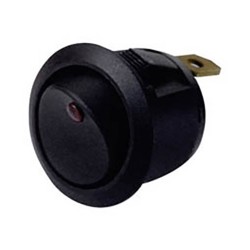 ΔΙΑΚΟΠΤΗΣ ROCKER Φ23 3P ON-OFF BLK 20A/14V RED LED SCI