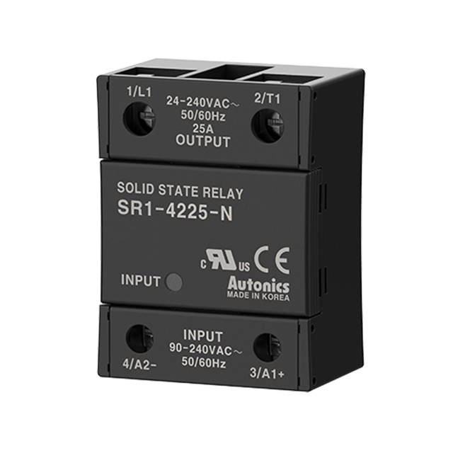 RELAY SOLID STATE PANEL 25A 9-240VAC INPUT 24-240VAC OUTPUT SR1-4225-N AUTONICS