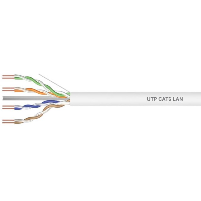 ΚΑΛΩΔΙΟ LAN CAT6 UTP 4P SOLID ΛΕΥΚΟ BC 305m DAH