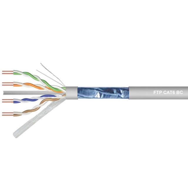 ΚΑΛΩΔΙΟ LAN CAT6 FTP 4P SOLID BC 305m Z-LINK
