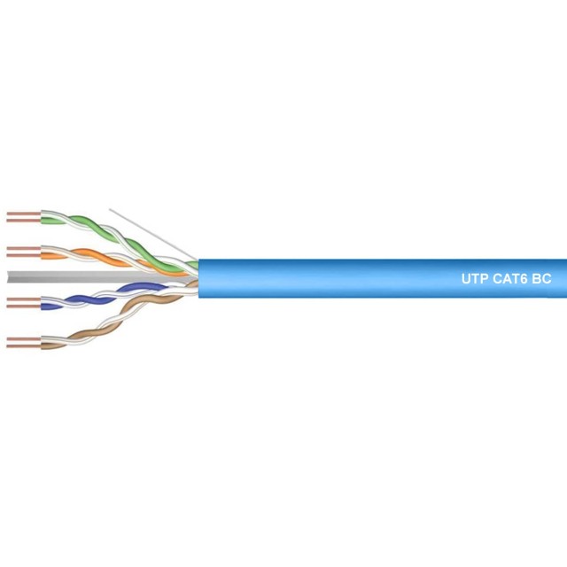 ΚΑΛΩΔΙΟ LAN CAT6 UTP 4P SOLID BC 305m ΜΠΛΕ Z-LINK