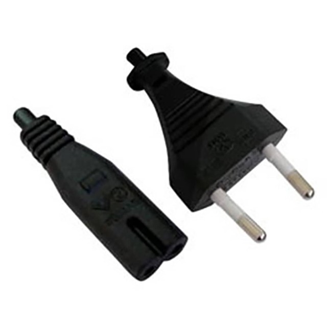 ΚΑΛΩΔΙΟ ΤΡΟΦΟΔΟΣΙΑΣ 2X0.75mm² 1.8m ΟΚΤΑΡΑΚΙ KE21/22 ΜΑΥΡΟ KEN