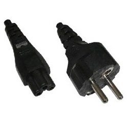 ΚΑΛΩΔΙΟ ΤΡΟΦΟΔΟΣΙΑΣ 3X0.75mm² 1.5m LAPTOP KE33/27 ΜΑΥΡΟ KEN