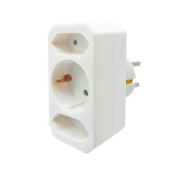 ADAPTOR ΣΟΥΚΟ ΣΕ 2 ΔΙΠΟΛΙΚΑ ΚΑΙ 1 ΣΟΥΚΟ ΑΣΦΑΛΕΙΑΣ GES-012 KFG/HGI
