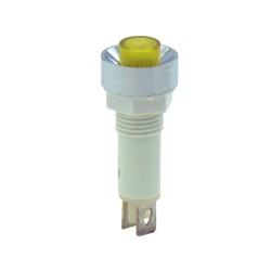ΛΥΧΝΙΑ ΕΝΔΕΙΚΤΙΚΗ NEON Φ10 230VAC ΚΙΤΡΙΝΗ ΜΕ FASTON XH024 KND