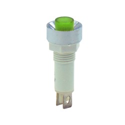 ΛΥΧΝΙΑ ΕΝΔΕΙΚΤΙΚΗ NEON Φ10 230VAC ΠΡΑΣΙΝΗ ΜΕ FASTON XH024 KND