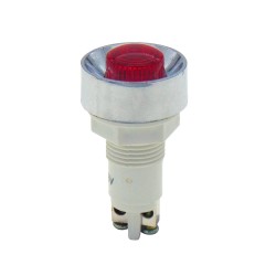 ΛΥΧΝΙΑ ΕΝΔΕΙΚΤΙΚΗ NEON Φ12 230VAC ΚΟΚΚΙΝΗ ΜΕ ΒΙΔΕΣ XH020 KND