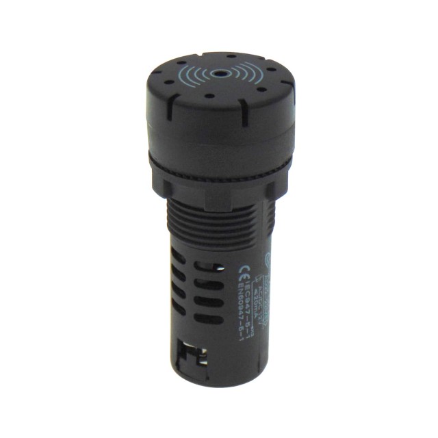 BUZZER ΠΙΝΑΚΑ Φ22 230VAC 80dB ΜΑΥΡΟ AD22-22MFD XND