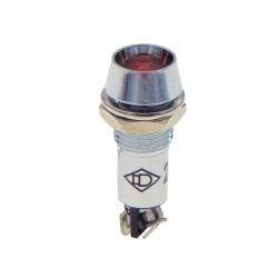 ΛΥΧΝΙΑ ΕΝΔΕΙΚΤΙΚΗ LED Φ8 230VAC/DC ΚΟΚΚΙΝΗ ΜΕ FASTON AD22C-8T XND
