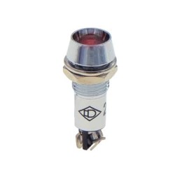 ΛΥΧΝΙΑ ΕΝΔΕΙΚΤΙΚΗ LED Φ10 230VAC/DC ΚΟΚΚΙΝΗ ΜΕ FASTON AD22C-10T XND
