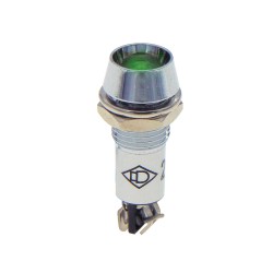 ΛΥΧΝΙΑ ΕΝΔΕΙΚΤΙΚΗ LED Φ10 230VAC/DC ΠΡΑΣΙΝΗ ΜΕ FASTON AD22C-10T XND