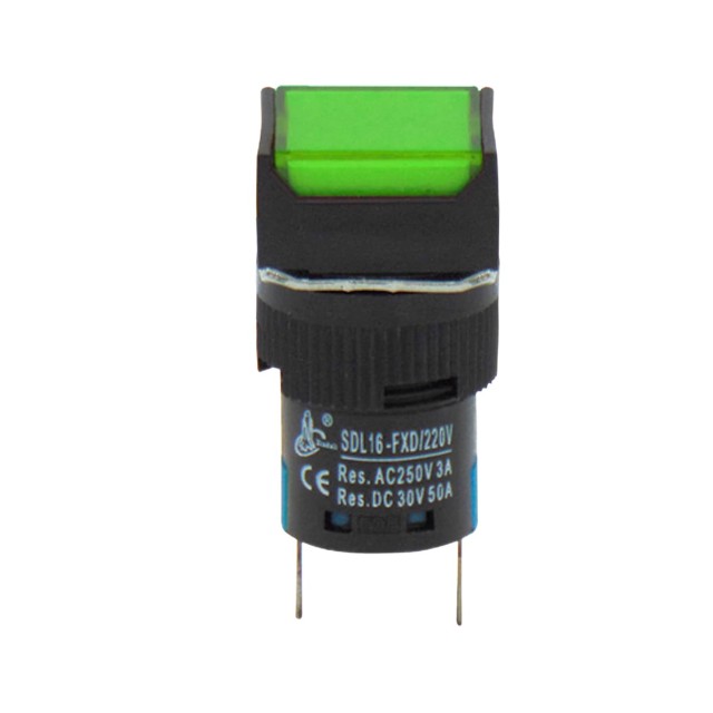 ΛΥΧΝΙΑ ΕΝΔΕΙΚΤΙΚΗ LED Φ16 24VAC/DC ΠΡΑΣΙΝΗ ΜΕ FASTON XDL16-FXD XND