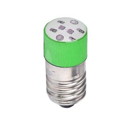 ΛΥΧΝΙΑ LED E10 230VAC ΠΡΑΣΙΝΗ ΒΙΔΩΤΗ AD22B-E02 XND