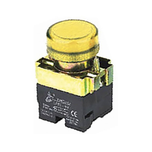 ΛΥΧΝΙΑ ΕΝΔΕΙΚΤΙΚΗ NEON Φ22 230VAC ΚΙΤΡΙΝΗ ΜΕ ΒΙΔΕΣ LAY5-BV65 KND