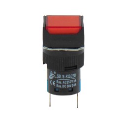 ΛΥΧΝΙΑ ΕΝΔΕΙΚΤΙΚΗ NEON Φ16 230VAC ΚΟΚΚΙΝΗ ΜΕ FASTON SDL16-FXD XND