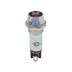 ΛΥΧΝΙΑ ΕΝΔΕΙΚΤΙΚΗ LED Φ12 230VAC/DC ΚΟΚΚΙΝΗ/ΠΡΑΣΙΝΗ ΜΕ FASTON AD22C-12TE XND