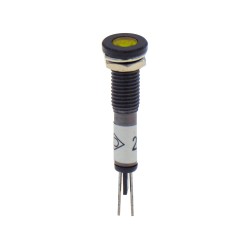 ΛΥΧΝΙΑ ΕΝΔΕΙΚΤΙΚΗ LED Φ6 230VAC/DC ΚΙΤΡΙΝΗ AD22C-6D XND