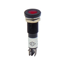 ΛΥΧΝΙΑ ΕΝΔΕΙΚΤΙΚΗ LED Φ10 24VAC/DC ΚΟΚΚΙΝΗ ΜΕ FASTON AD22C-10D XND