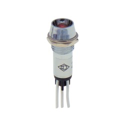 ΛΥΧΝΙΑ ΕΝΔΕΙΚΤΙΚΗ LED Φ10 24VAC/DC ΚΟΚΚΙΝΗ/ΠΡΑΣΙΝΗ ΜΕ ΚΑΛΩΔΙΟ AD22C-10TE XND