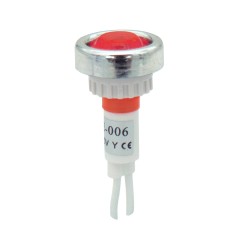 ΛΥΧΝΙΑ ΕΝΔΕΙΚΤΙΚΗ NEON Φ10 230VAC ΚΟΚΚΙΝΗ ΜΕ ΚΑΛΩΔΙΟ 17cm & ΔΙΑΚΟΣΜΗΤΙΚΟ ΔΑΚΤΥΛΙΔΙ AD22E-006 XND