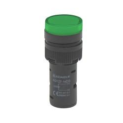 ΛΥΧΝΙΑ ΕΝΔΕΙΚΤΙΚΗ LED Φ16 12VAC/DC ΠΡΑΣΙΝΗ ΜΕ ΒΙΔΕΣ AD127-16DS KND