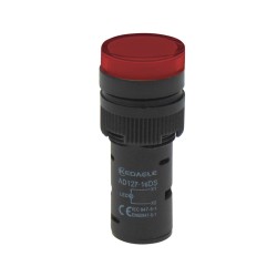 ΛΥΧΝΙΑ ΕΝΔΕΙΚΤΙΚΗ LED Φ16 24VAC/DC ΚΟΚΚΙΝΗ ΜΕ ΒΙΔΕΣ AD127-16DS KND