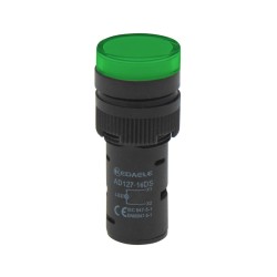 ΛΥΧΝΙΑ ΕΝΔΕΙΚΤΙΚΗ LED Φ16 230VAC ΠΡΑΣΙΝΗ ΜΕ ΒΙΔΕΣ AD127-16DS KND