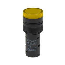 ΛΥΧΝΙΑ ΕΝΔΕΙΚΤΙΚΗ LED Φ16 230VAC ΚΙΤΡΙΝΗ ΜΕ ΒΙΔΕΣ AD127-16DS KND