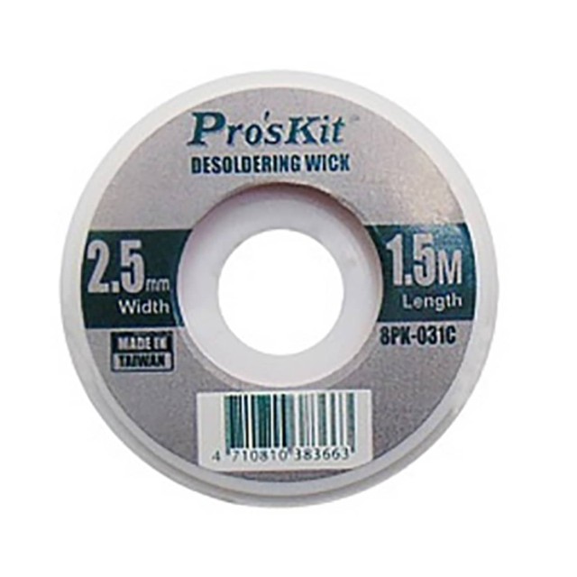 ΤΑΙΝΙΑ ΧΑΛΚΟΥ ΑΠΟΚΟΛΛΗΣΗΣ 2.5mm 8PK-031C T/PRO\'SKIT ΤΑΙΝΙΑ ΧΑΛΚΟΥ ΑΠΟΚΟΛΛΗΣΗΣ 2.5mm 8PK-031C T/PRO\'SKIT