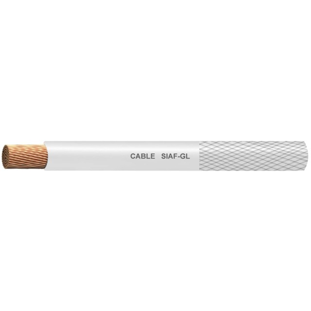 ΚΑΛΩΔΙΟ ΣΙΛΙΚΟΝΗΣ ΠΥΡΑΝΤΟΧΟ SIAF/GL 1X4mm² ΜΕ ΥΑΛΟΜΕΤΑΞΟ (ΑΜΙΑΝΤΟΥ) ΛΕΥΚΟ SGL