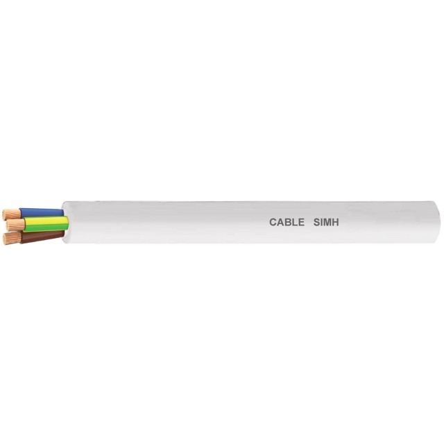 ΚΑΛΩΔΙΟ ΣΙΛΙΚΟΝΗΣ ΑΚΑΥΣΤΟ SIMH-O 3X0.50mm² ΛΕΥΚΟ 100m SGL